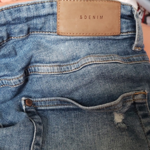 Distressed Skinny Coupe Moulante & Denim Jeans - Picture 3 of 8